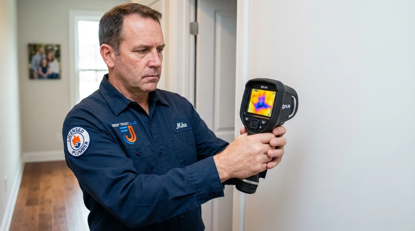 Thermal imaging leak detection by Johns Plumbing LLC in Russellton